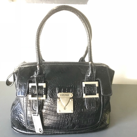 Marc Fisher Handbags - Marc Fisher Satchel Vegan Black Handbag Medium
